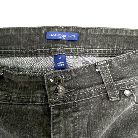 Bandolino Allie Bootcut Women's size 16 Black Denim Jeans - Picture 3 of 4